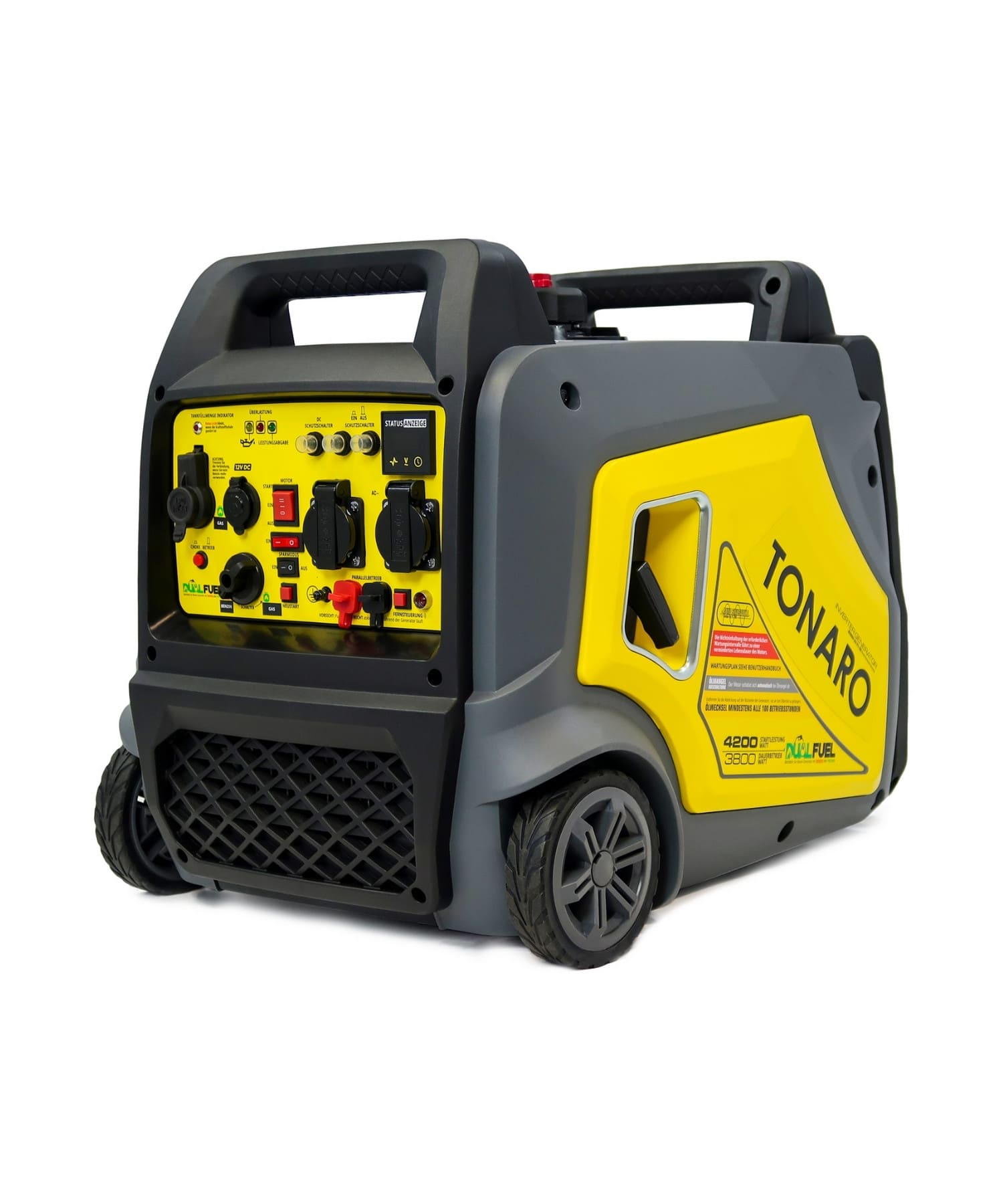 TONARO Inverter-Stromgenerator HE 3800–4150 W – mit Fernbedienung ...