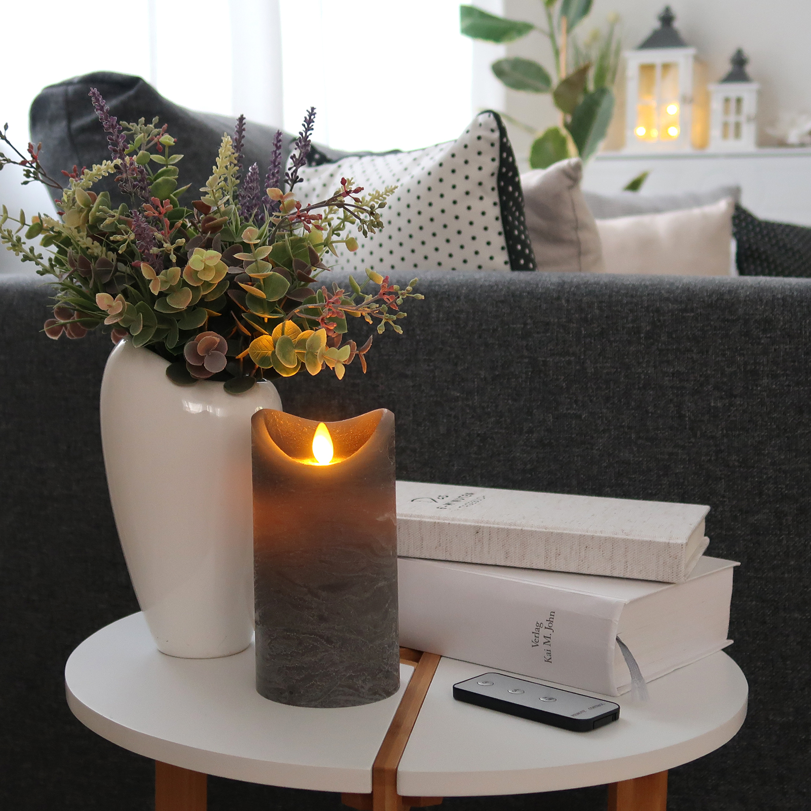 TOFU LED-Kerzen Mit Timer & Fernbedienung – Flackernde Flamme, 3 Größen (10/12,5/15 Cm), Batteriebetrieben, Für Deko & Zuhause