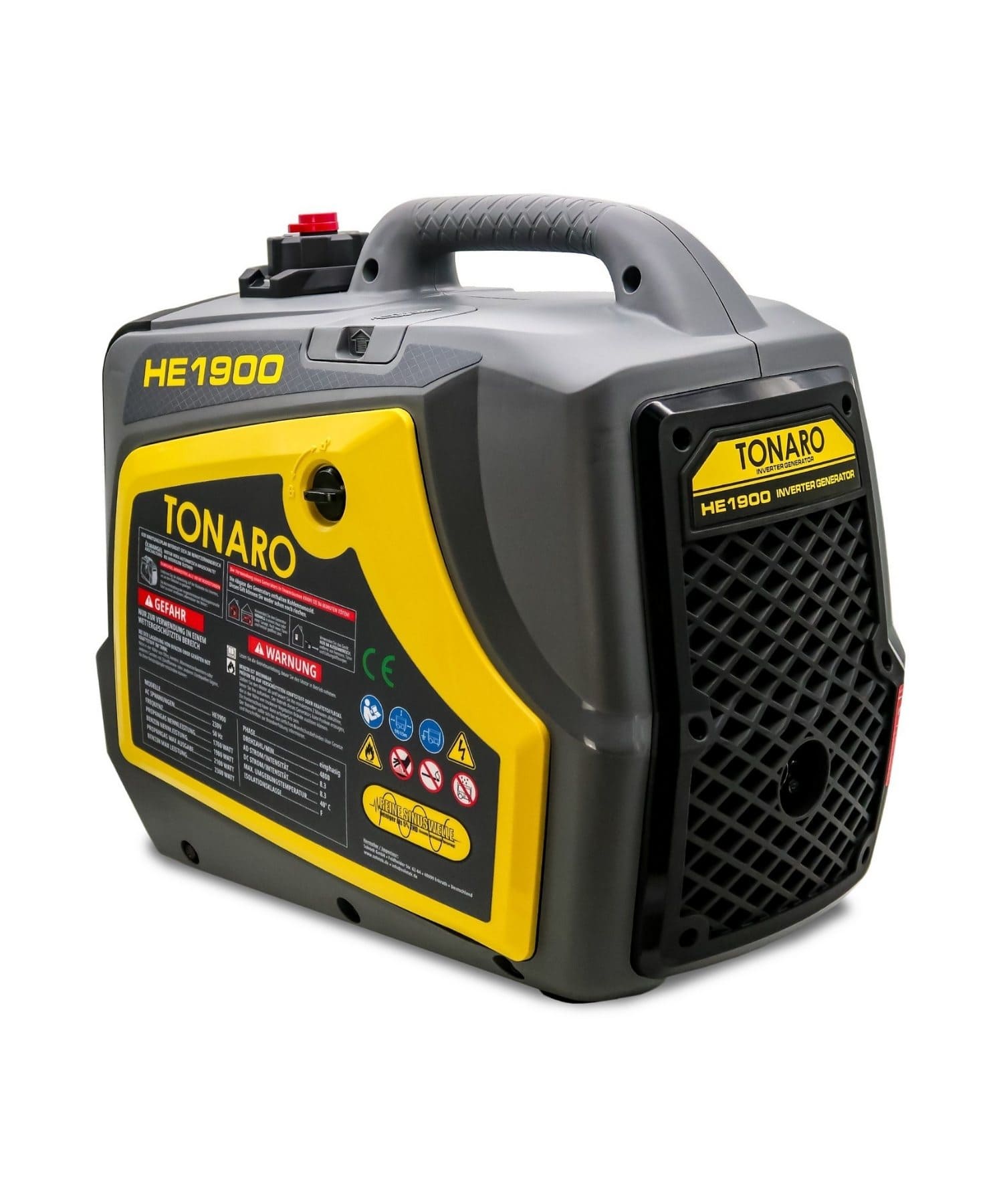 TONARO Inverter-Stromgenerator HE 1900-2300 W – Dual-Fuel (Benzin / Propangas)