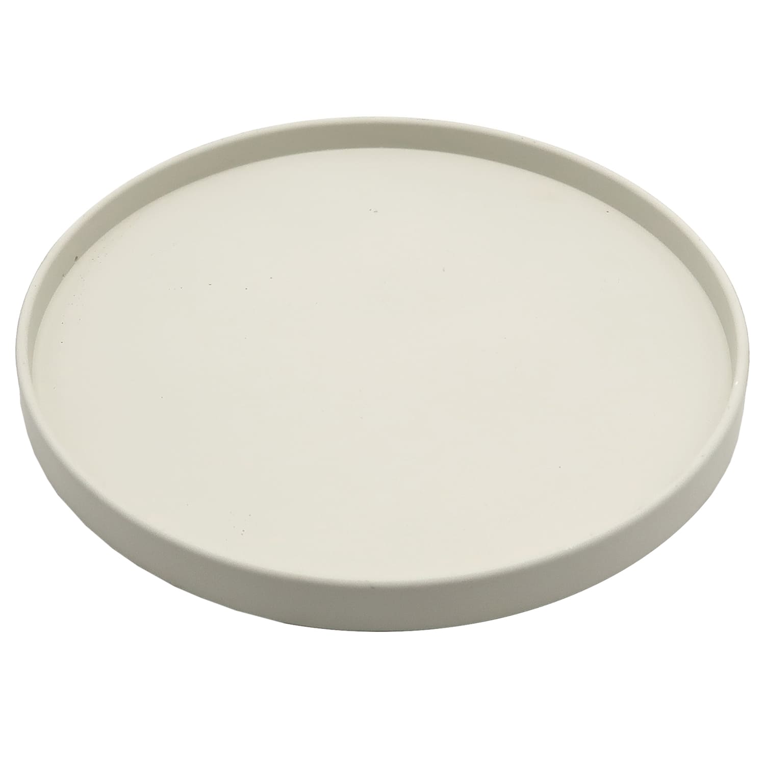 Dekovita, Dekotablett Kerzenteller rund Ø30x2 cm Steinoptik Hellgrau