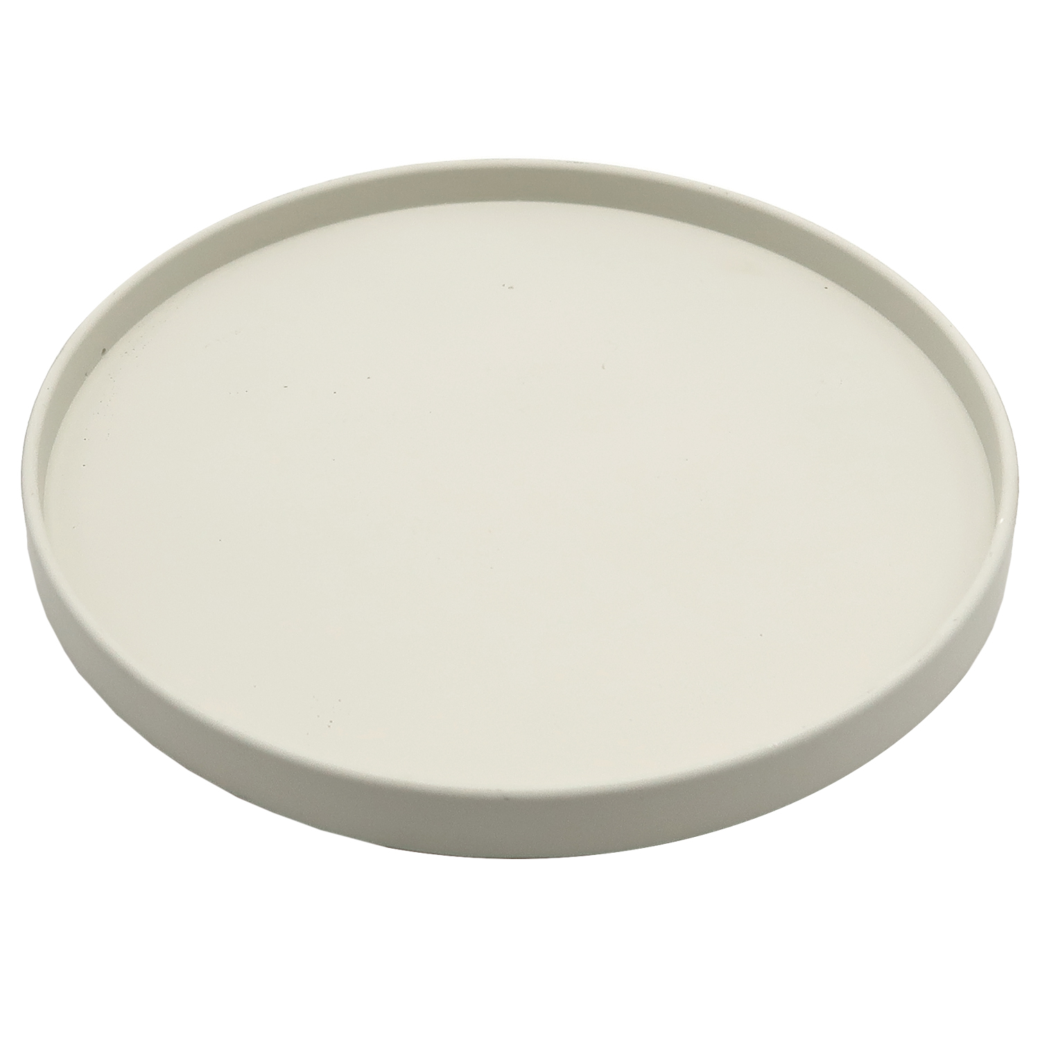 Dekovita, Dekotablett Kerzenteller rund Ø30x2 cm Steinoptik Hellgrau